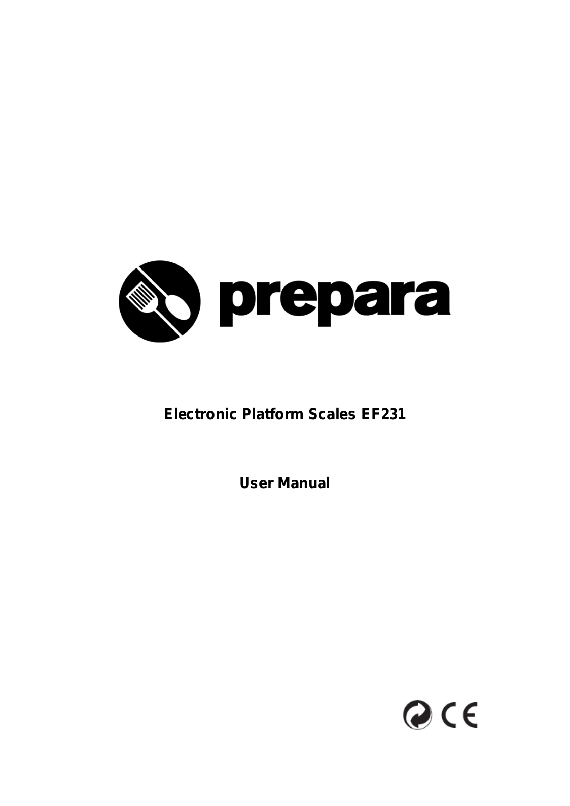 Prepara EF231 User Manual - ManualMachine.com
