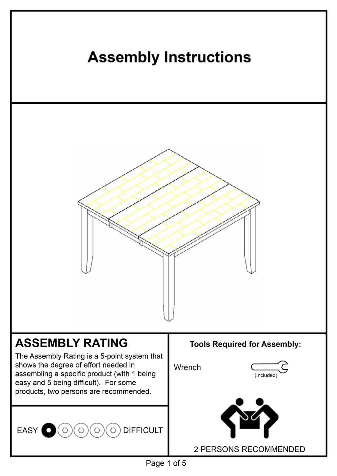 Red Barrel Studio RDBE2538 Assembly Instruction - ManualMachine.com