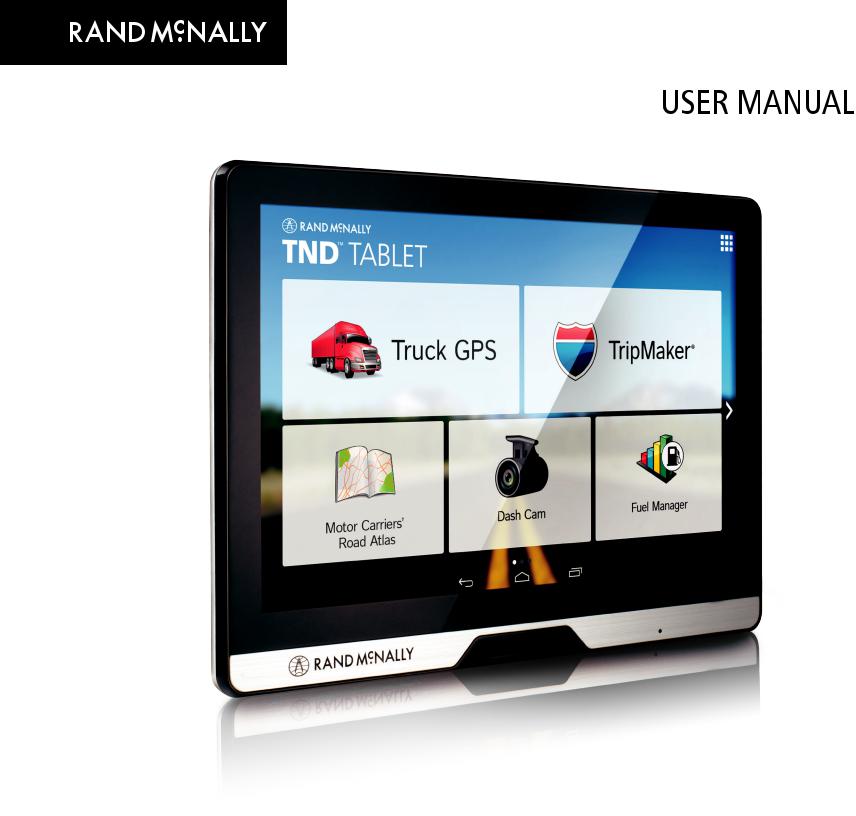 Rand McNally TND Tablet 80 User Manual