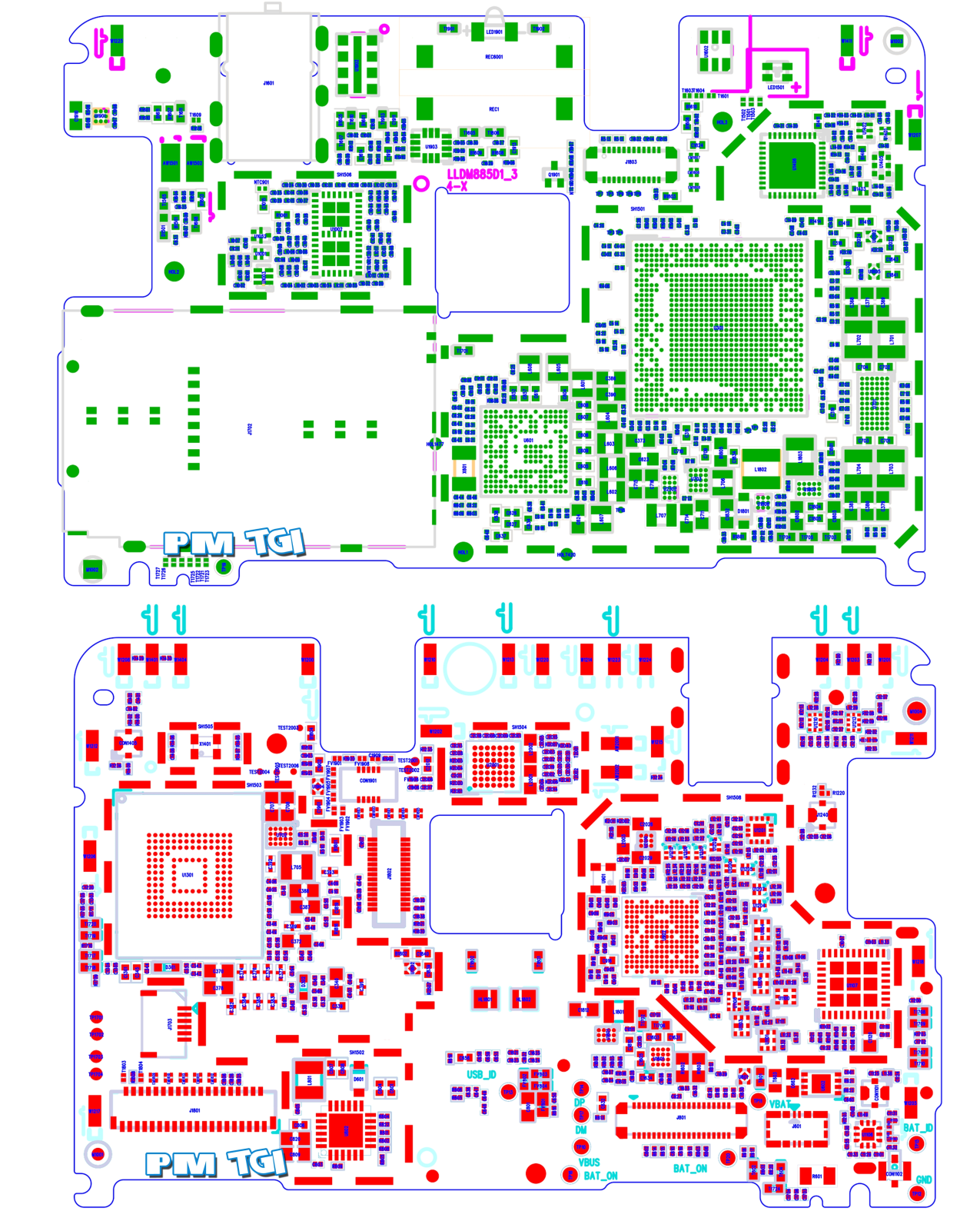 Xiaomi Redmi Note 4 Layout Diagram