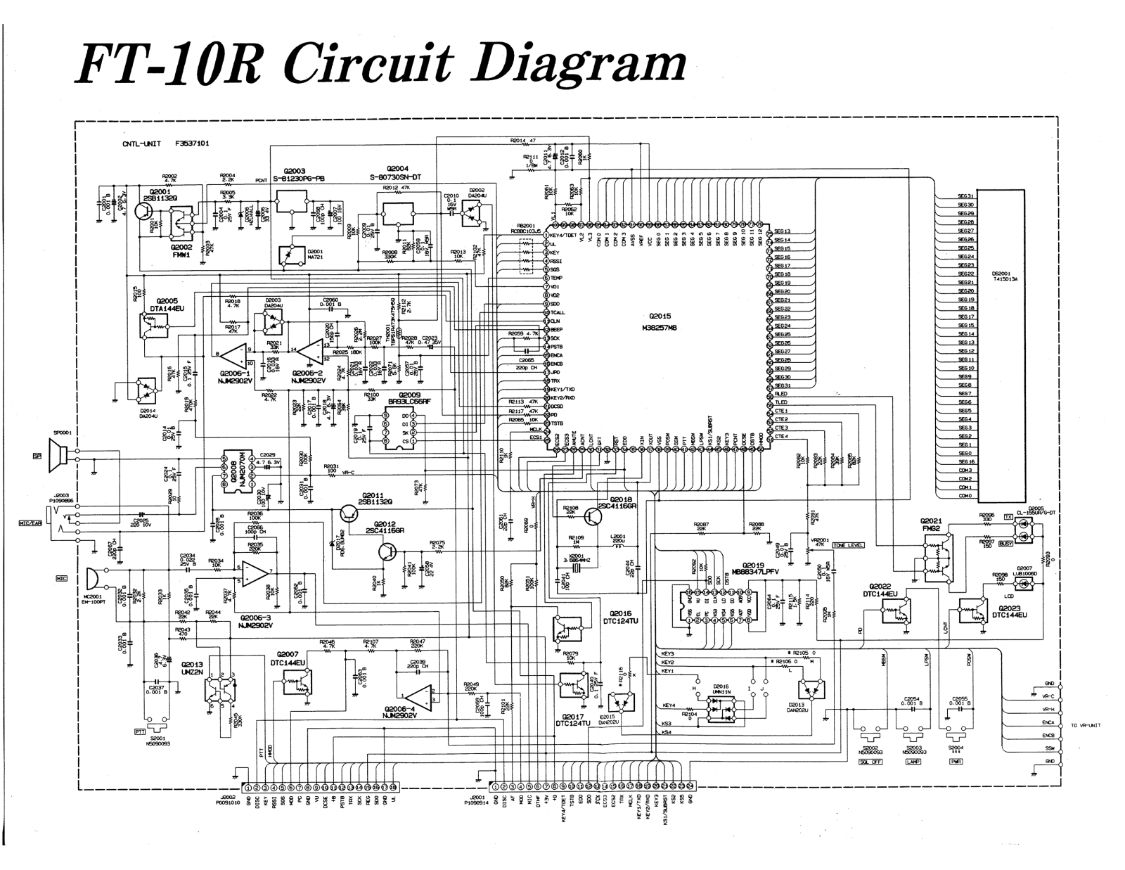 Yaesu FT-10R Schematic Diagram