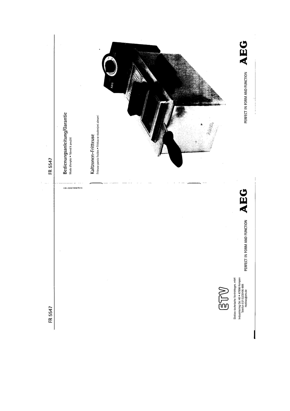 ELECTROLUX FR 5547 User Manual