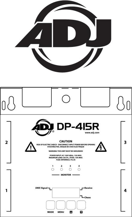 ADJ DP-415R Users Manual