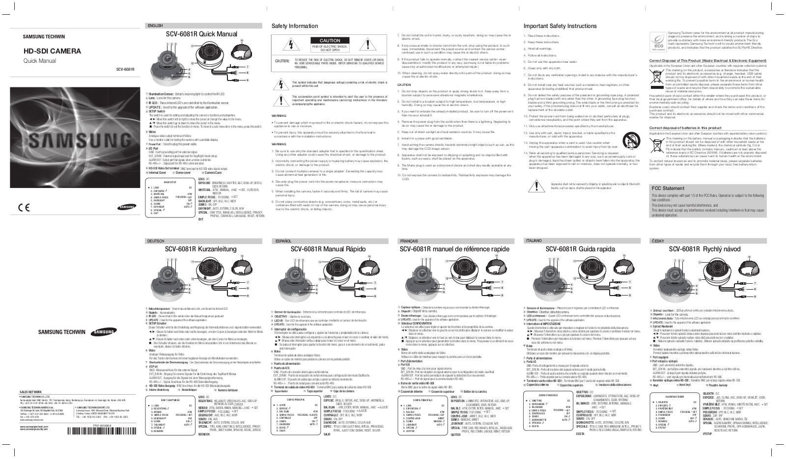 Samsung SCV-6081R User Manual