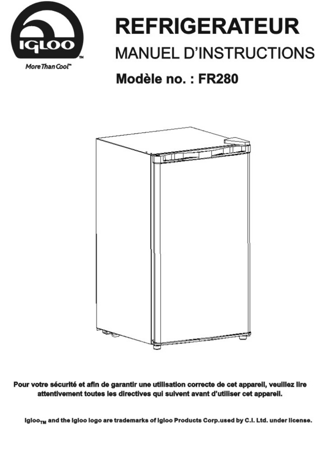 CURTIS FR280 User Manual