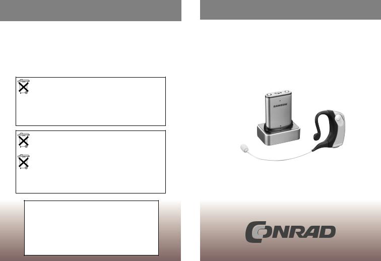 Samson Airline Micro E1 Owner`s Manual