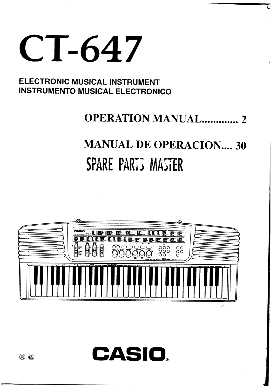 Casio CT-647 User Manual