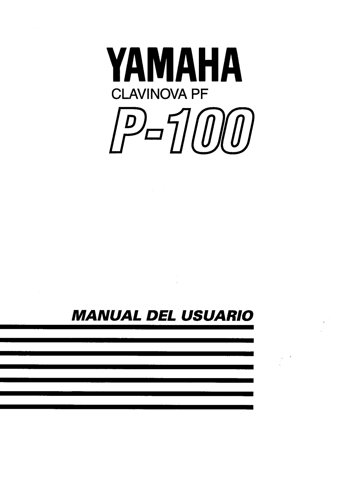 Yamaha P-100 User Manual