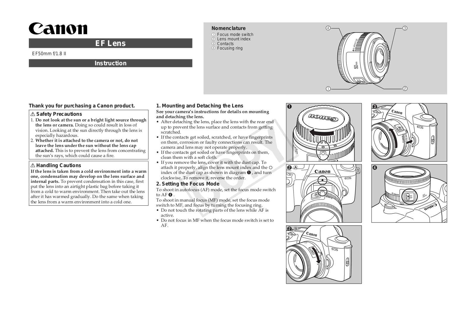 Canon 2514A007AA, 2514A002 User manual