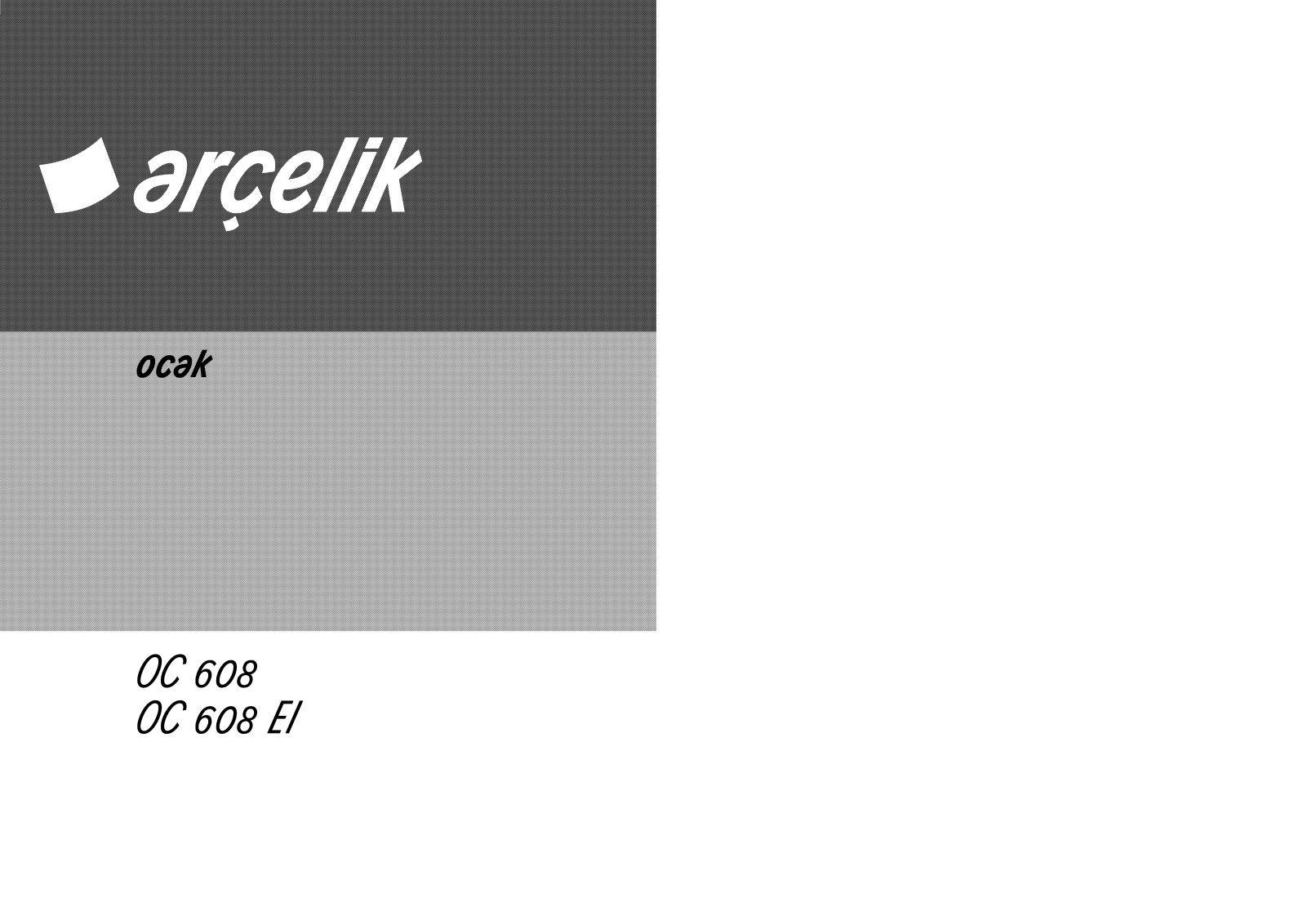 Arçelik OC608, OC608EI User manual