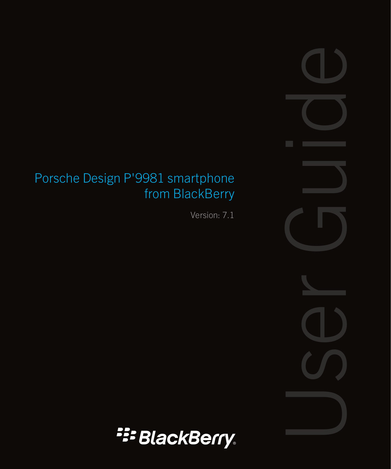 Blackberry Porsche Design P'9981 User Guide