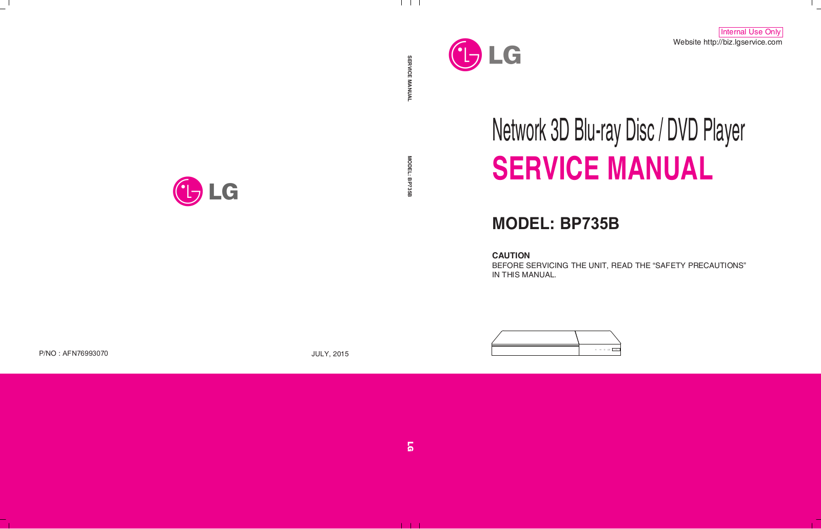 LG BP735B Service Manual