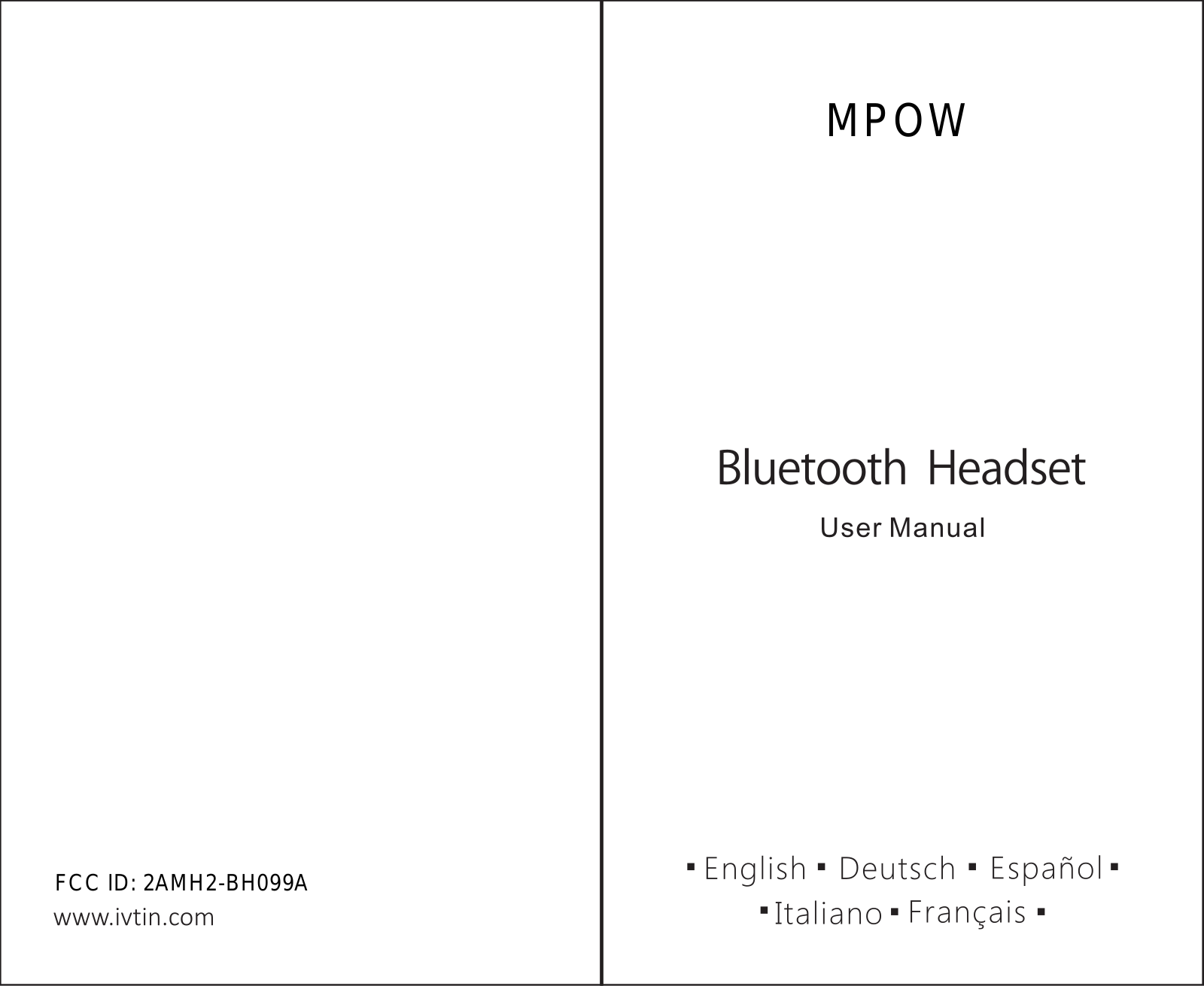 MPOW TECHNOLOGY BH099A User Manual