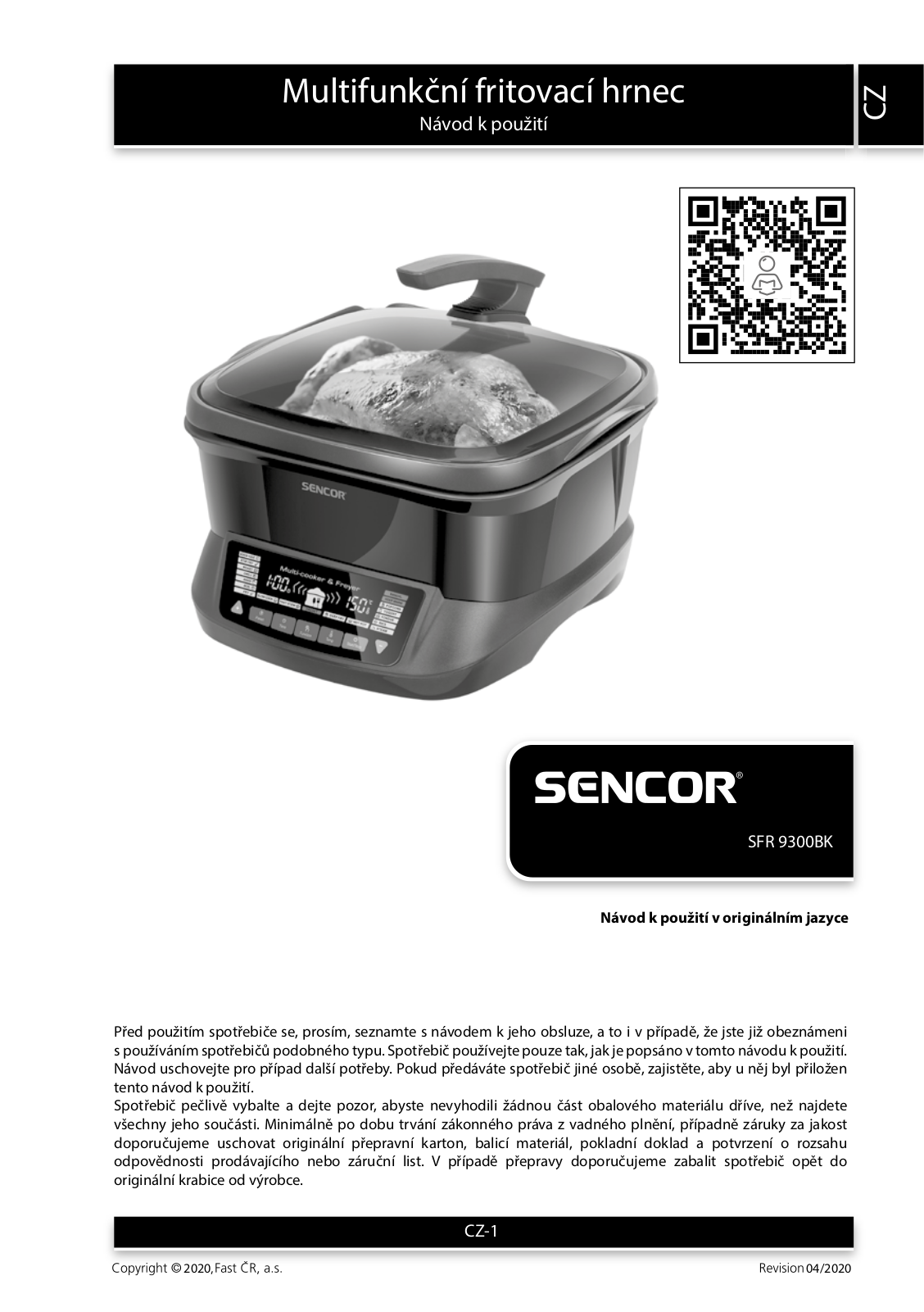 Sencor SFR 9300BK User Manual