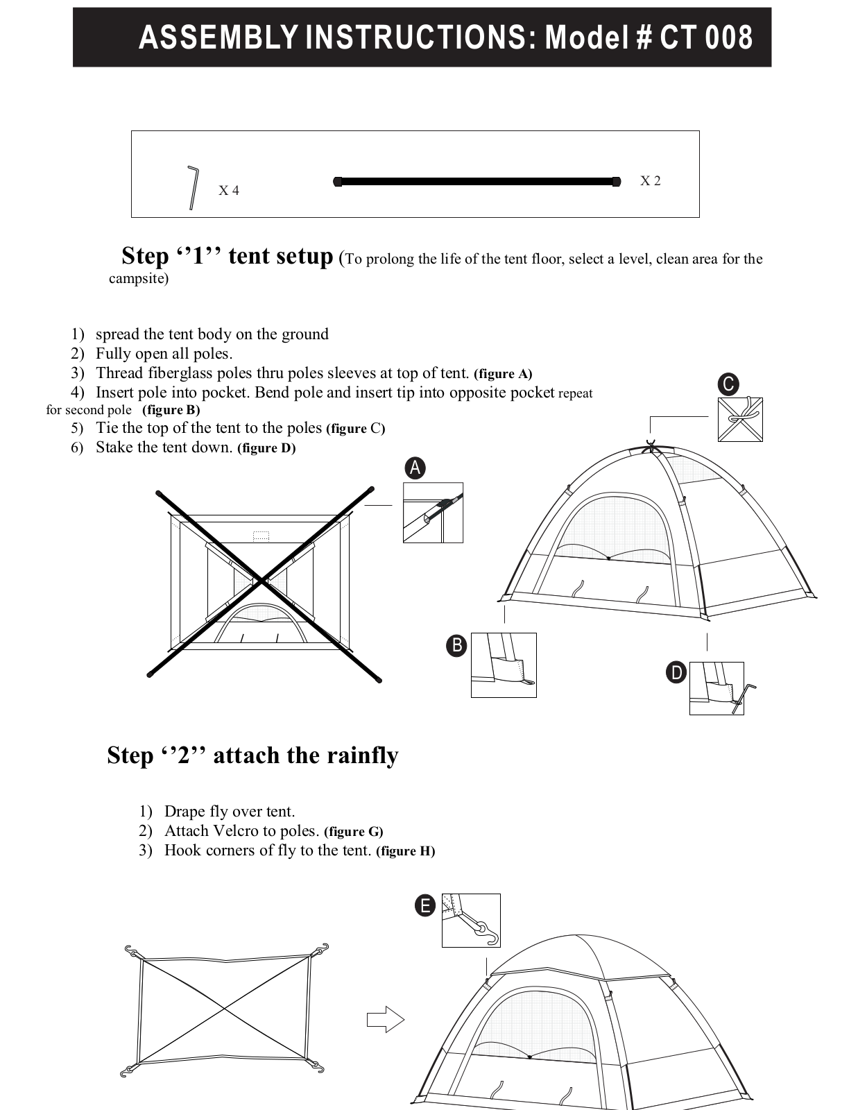 Giga Tent CT 008 User Manual