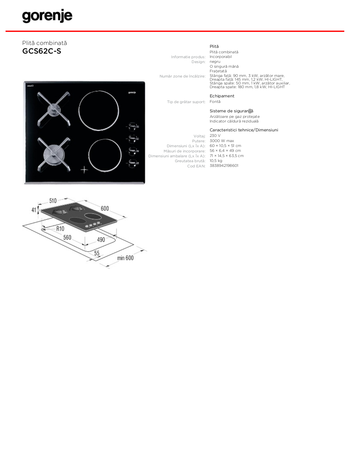 Gorenje GCS62C-S BROCHURE