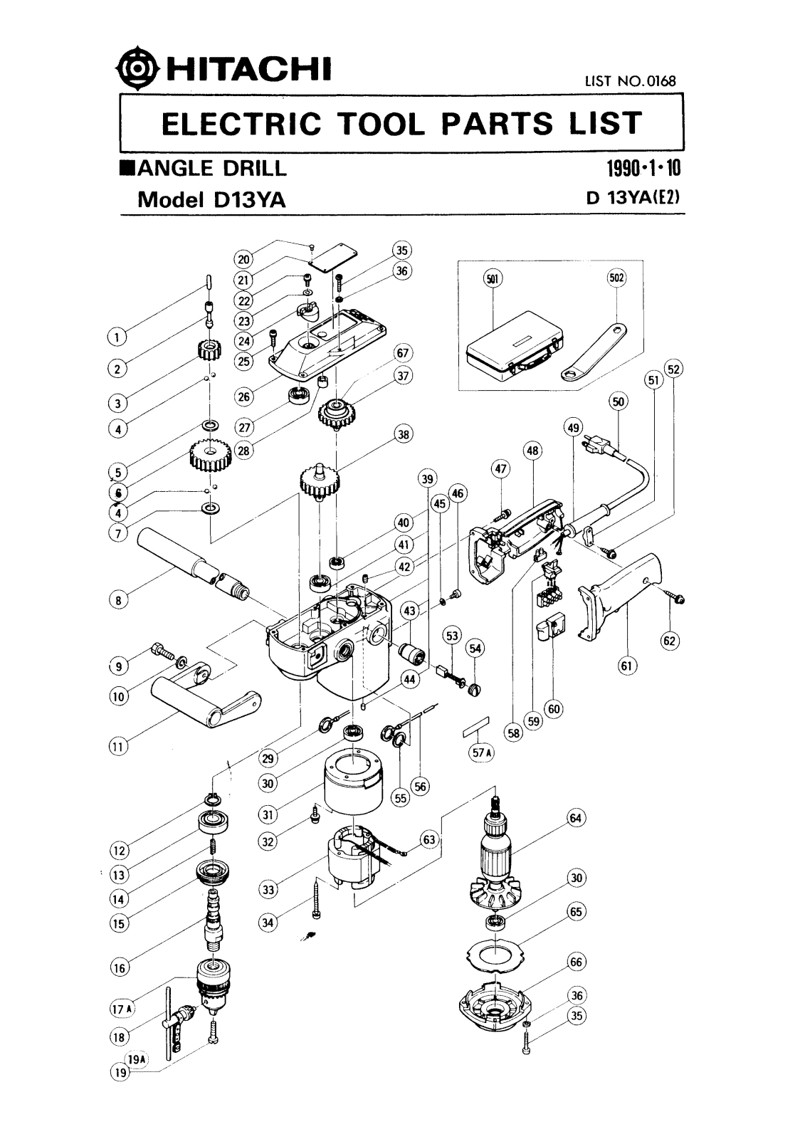 Hitachi D13YA User Manual