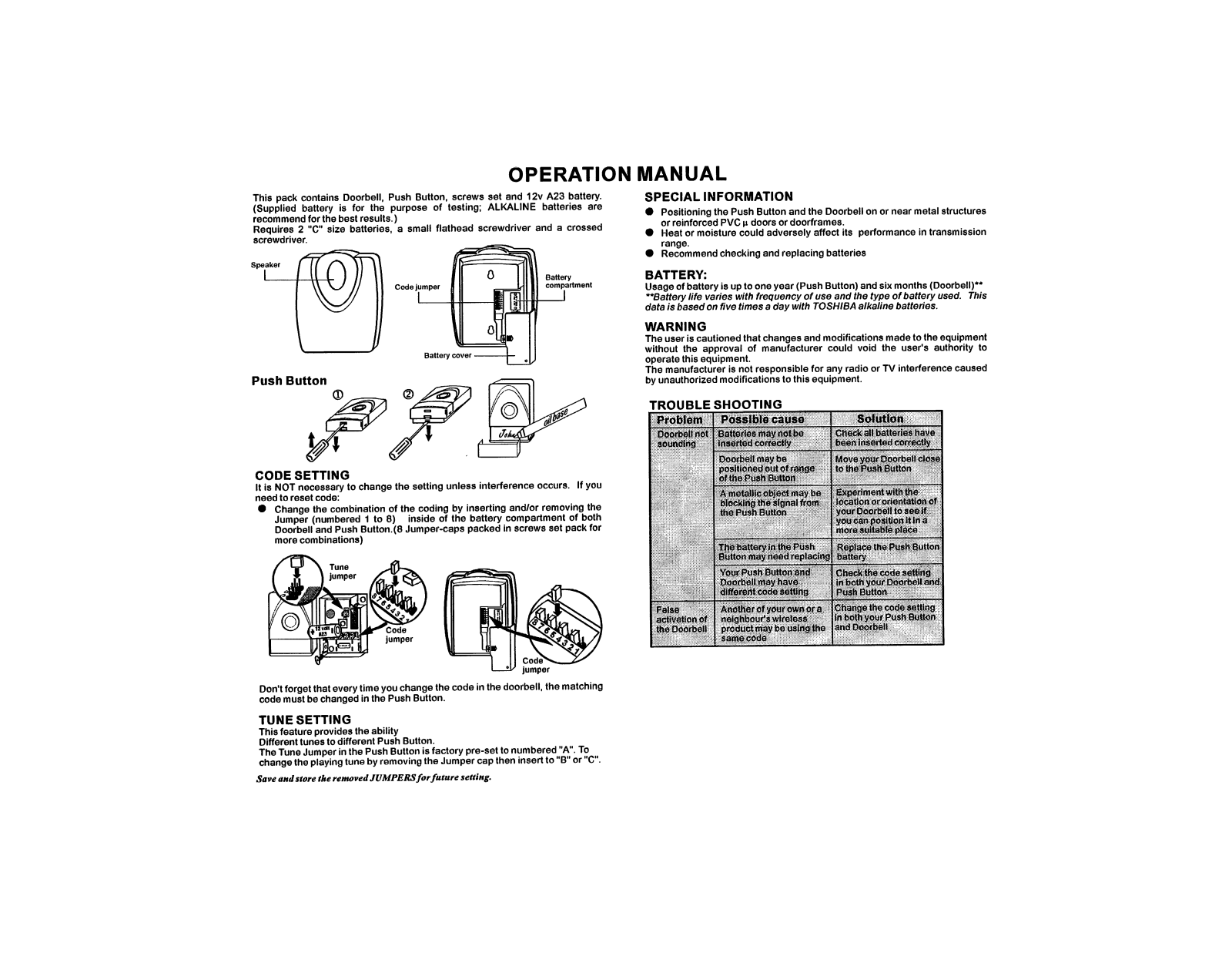 Abol DC-22 Operation Manual