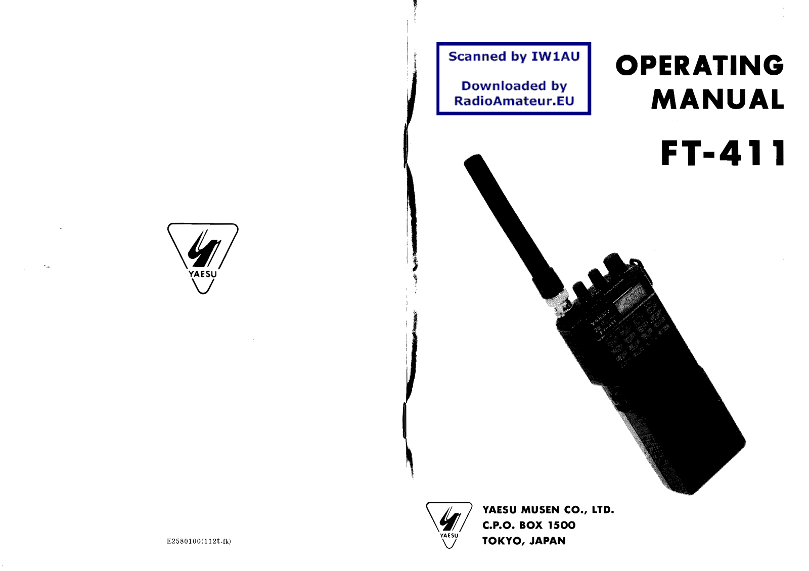 Yaesu FT 411 User manual