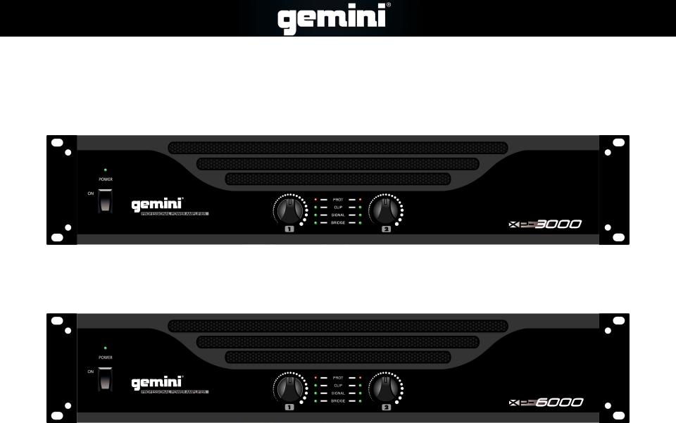 Gemini XP-3000, XP-6000 User Manual