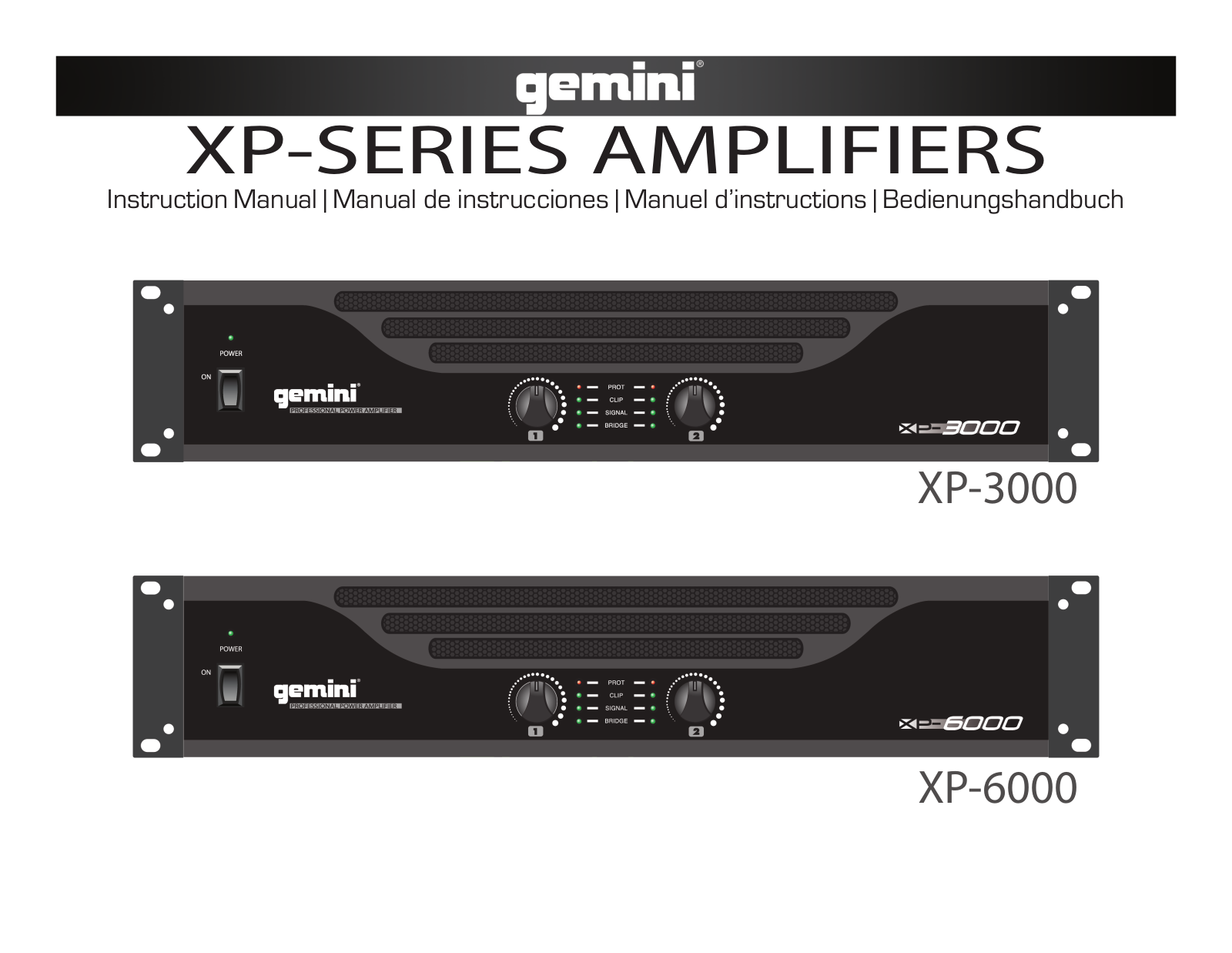 Gemini XP-3000, XP-6000 User Manual