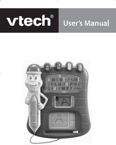 VTech WRITE&LEARN LETTER PAD User Manual