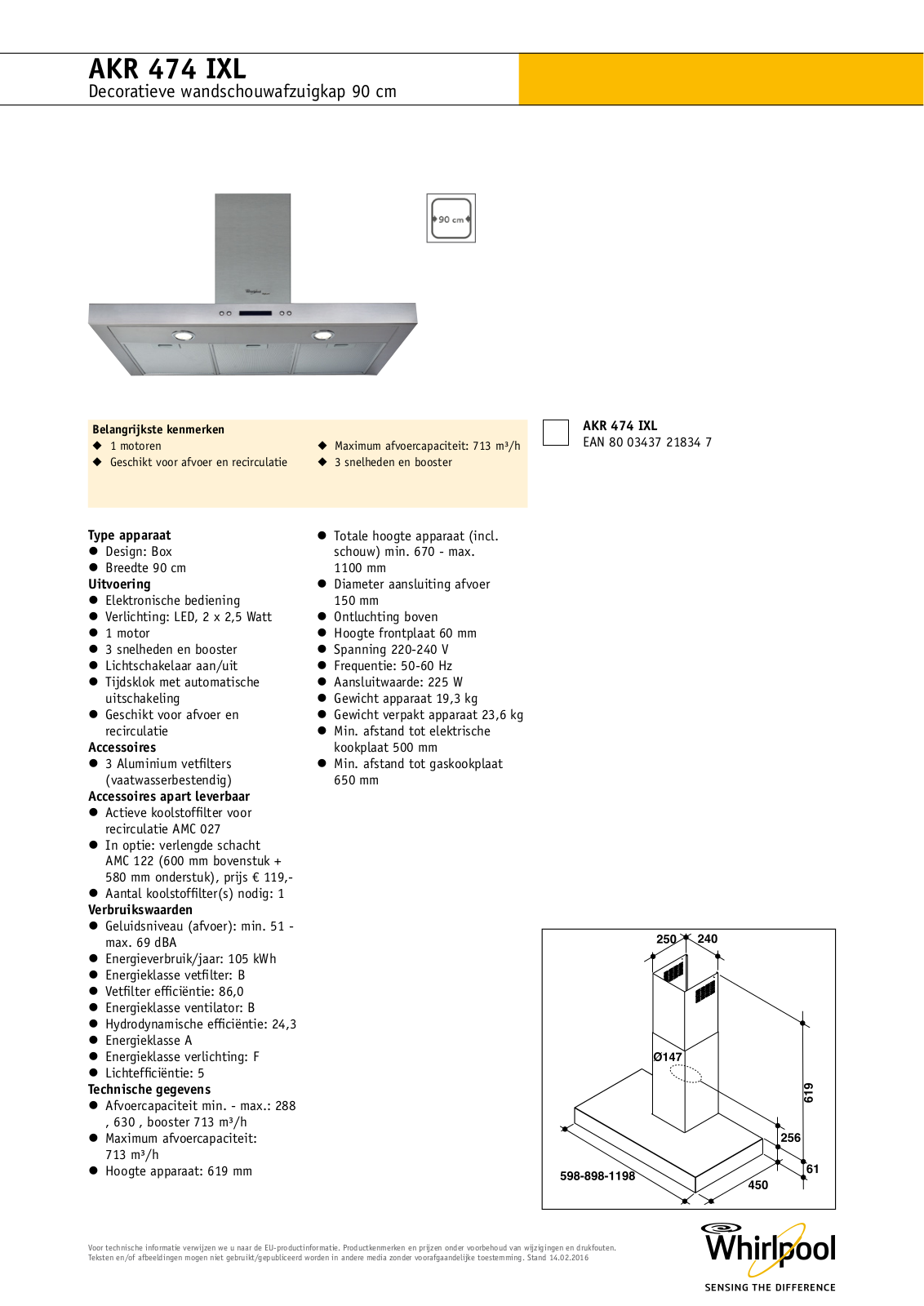 Whirlpool AKR 474 IXL User Manual