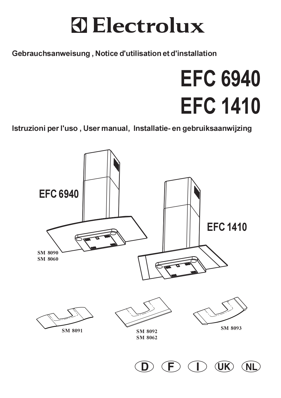 electrolux EFC1410 User Manual