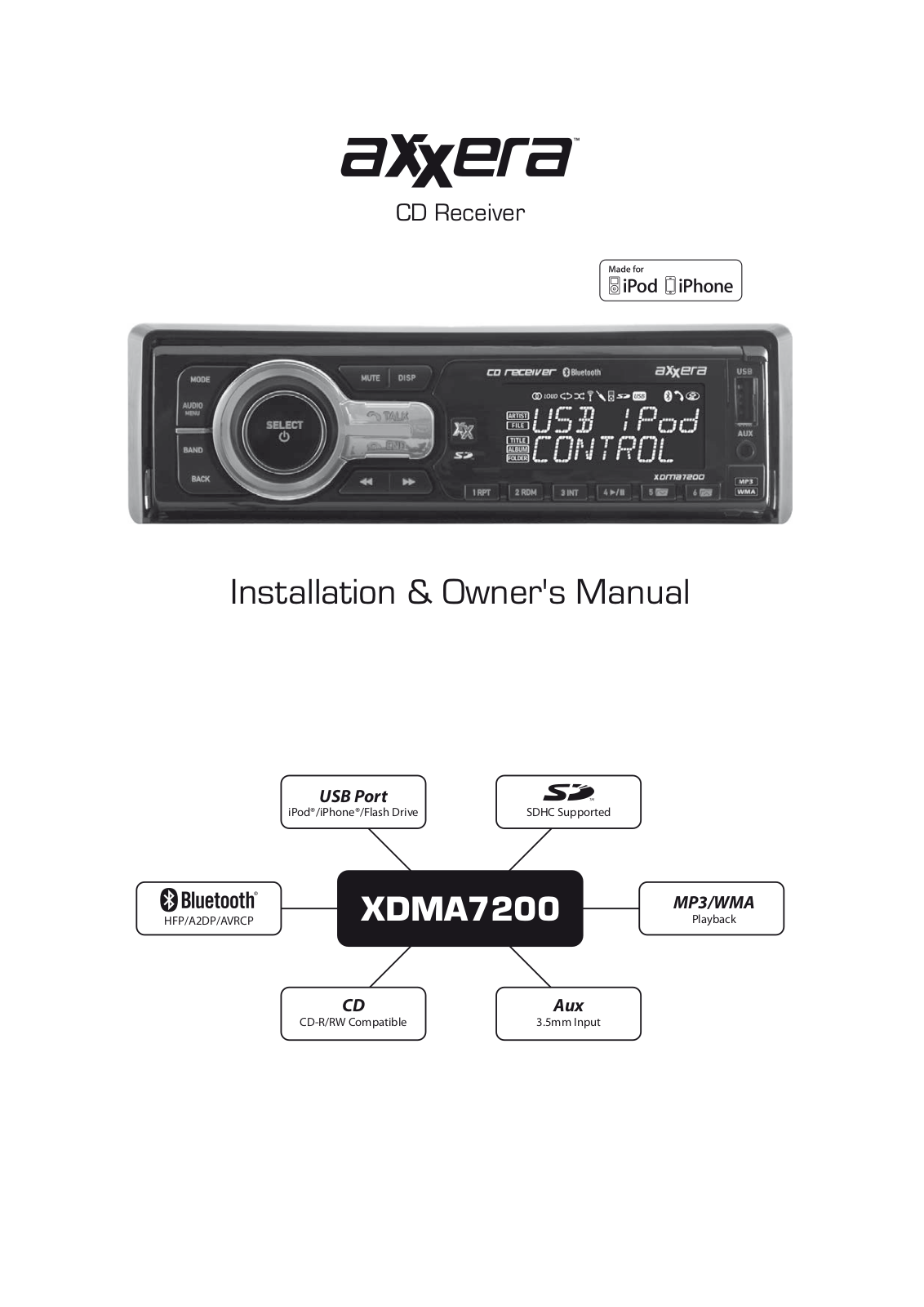 Dual AxxXDMA-7200 Owners Manual