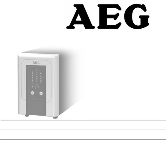 AEG 1000 User Manual