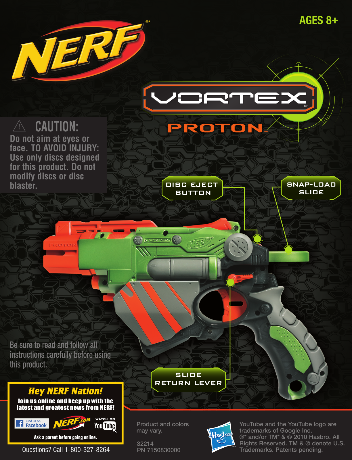 HASBRO Nerf Vortex Proton User Manual