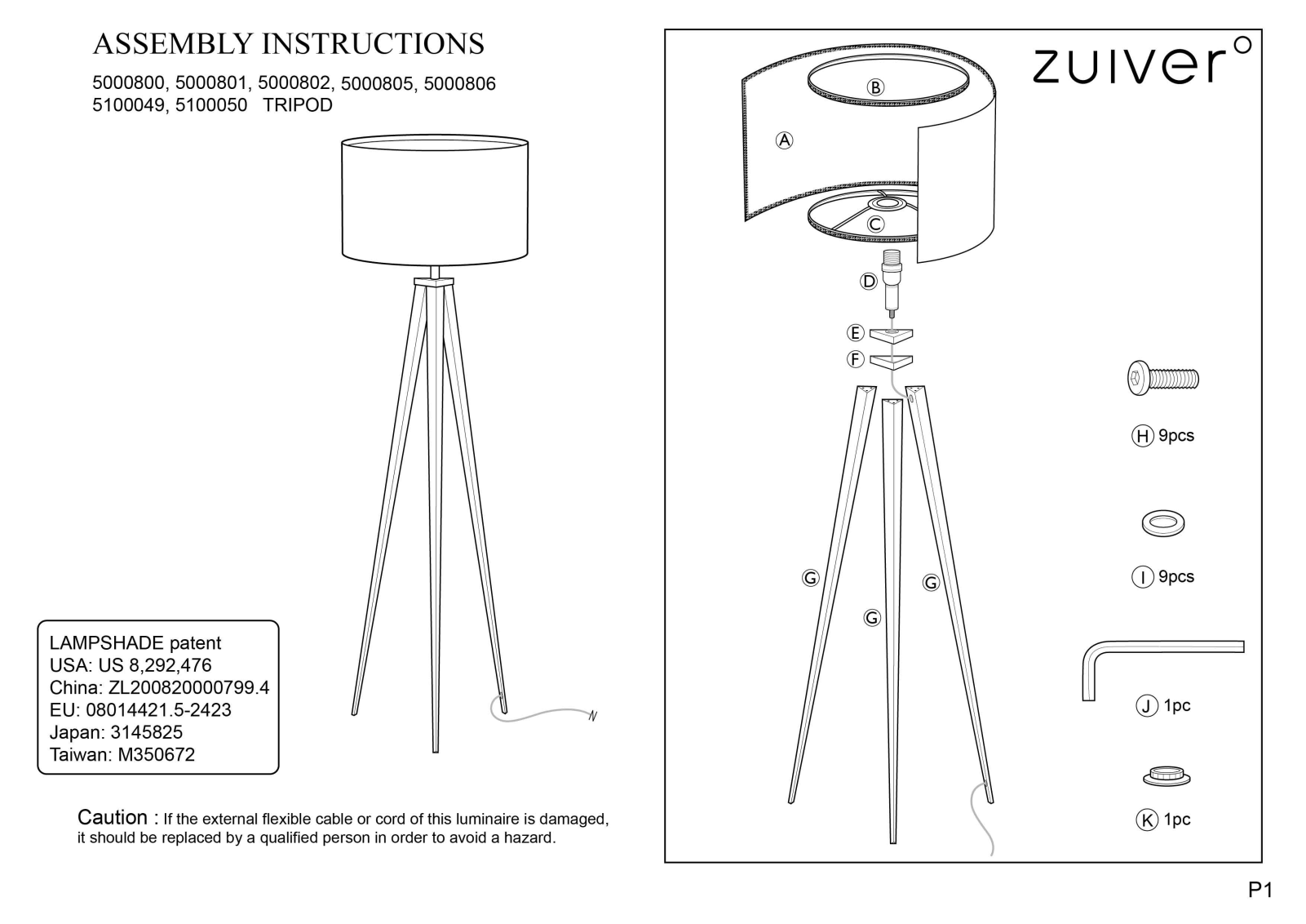 Zuiver ZIVE1405 Installation & Assembly - ManualMachine.com