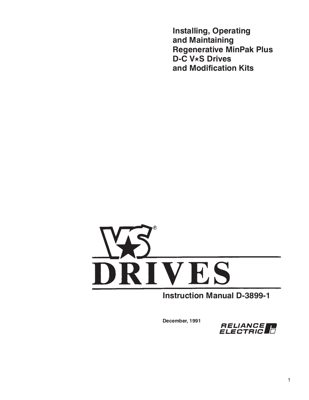 Rockwell Automation MinPak Plus DC Drive User Manual