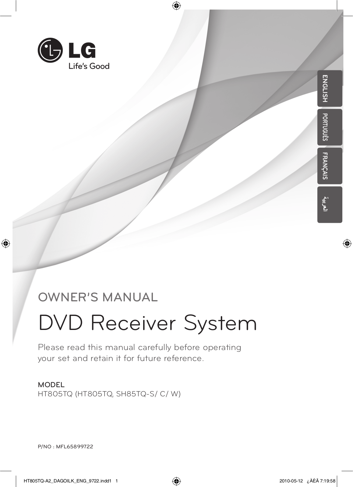 LG HT805TQ-AL Owner’s Manual