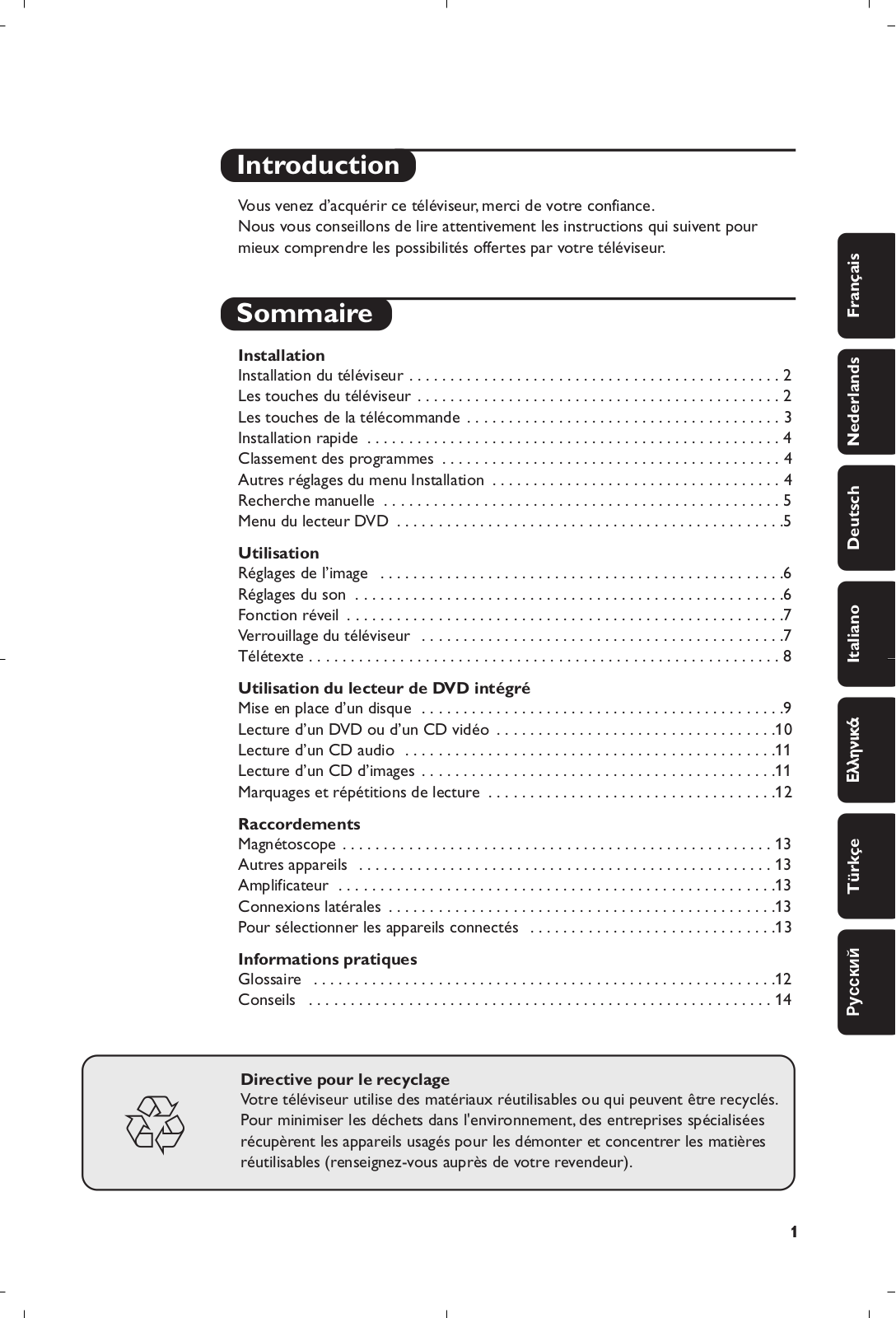 Philips 14PT6107/01D User Manual