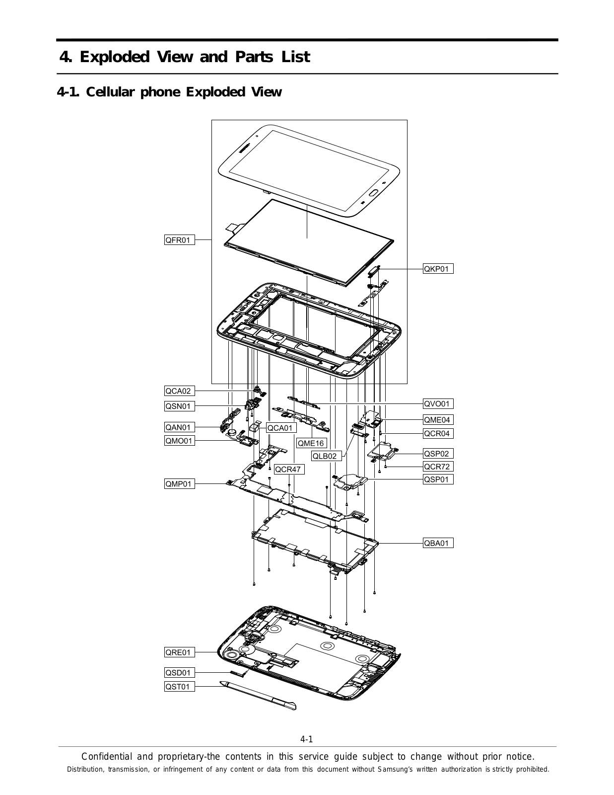 samsung GT-N5110 Exploded View