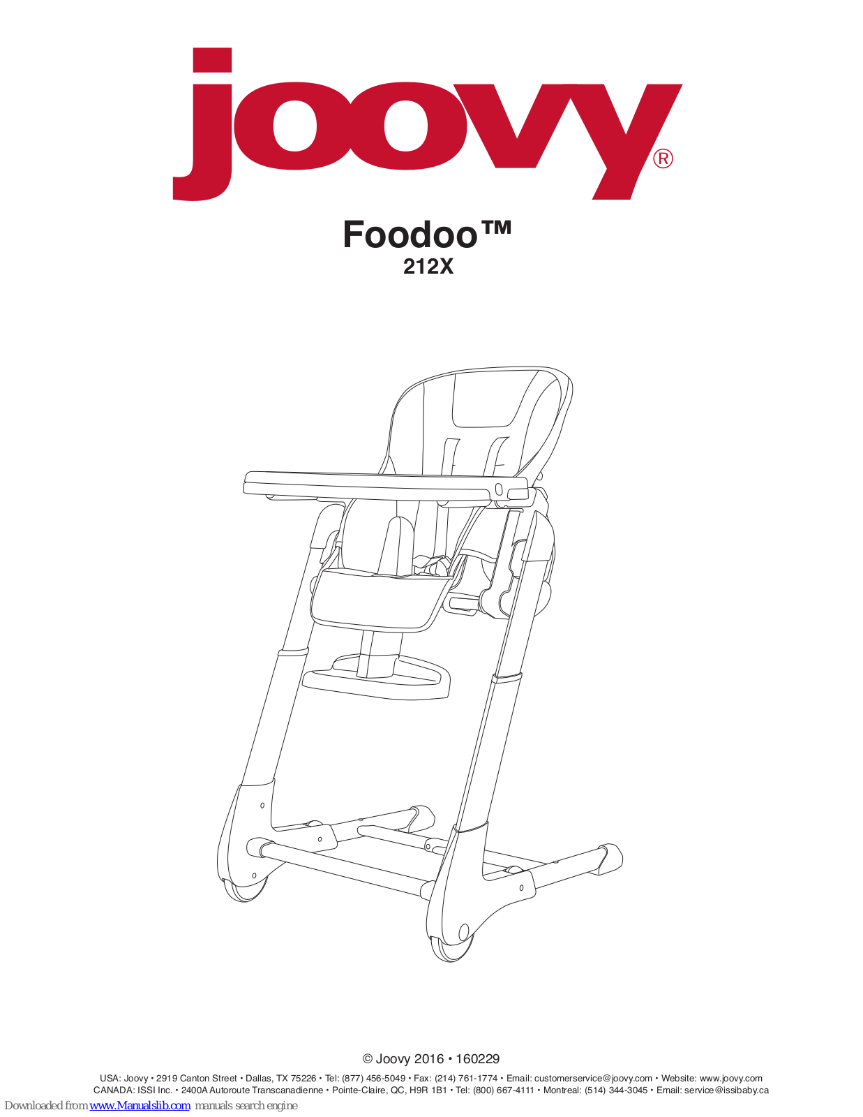 Joovy Foodoo 212X Instructions Manual