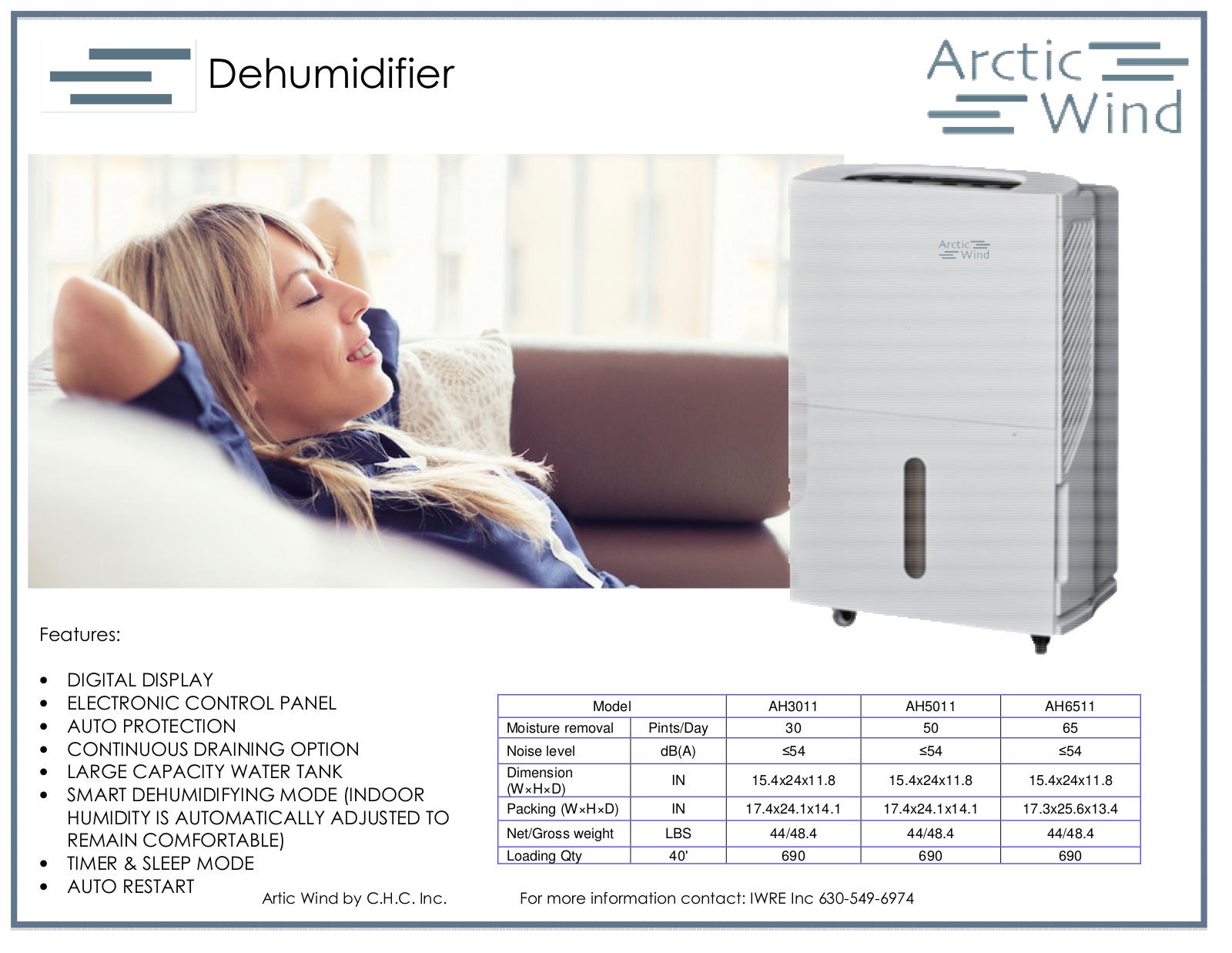 Arctic Wind AH7011, AH6511 Specifications - ManualMachine.com