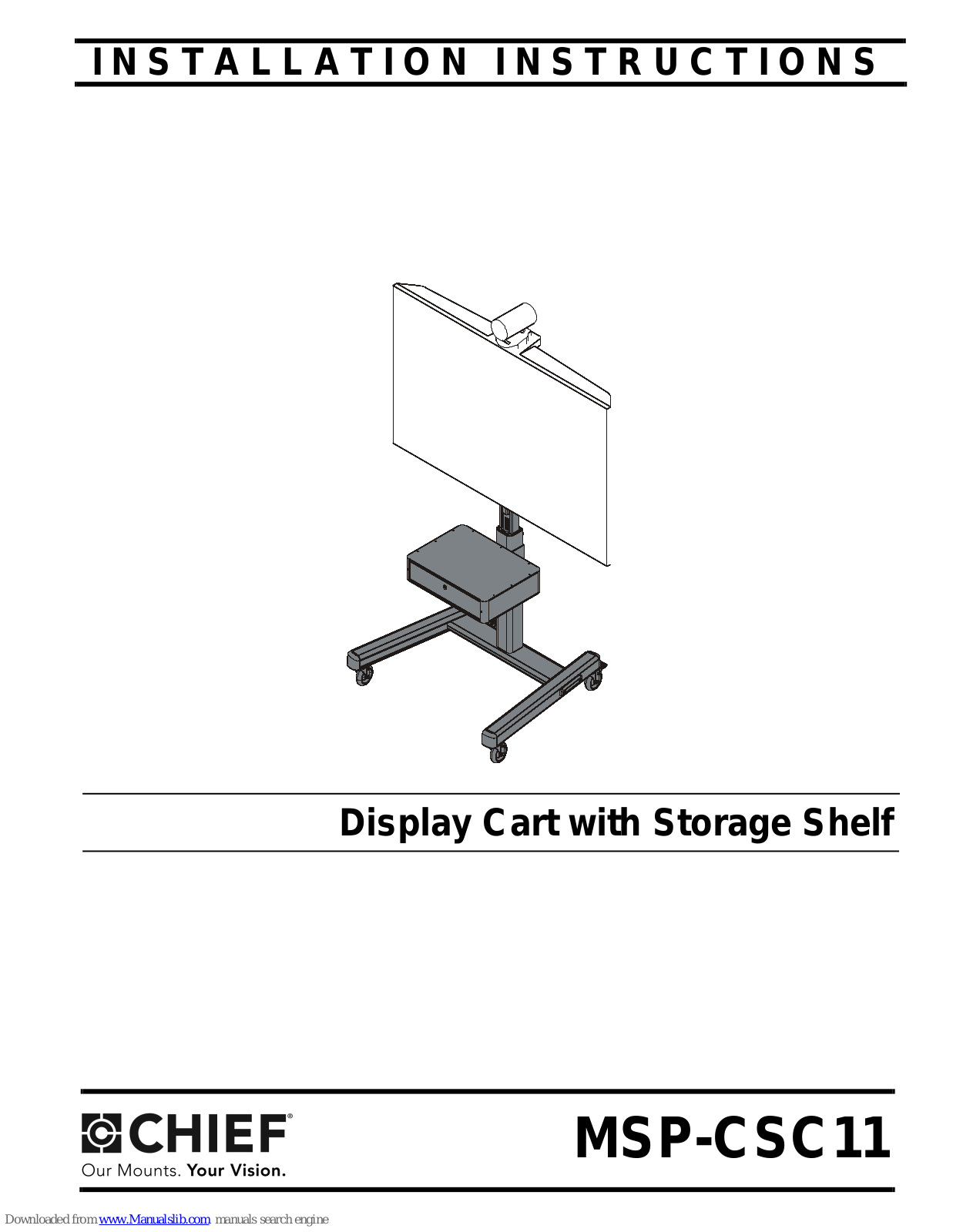 CHIEF MSP-CSC11 Installation Instructions Manual - ManualMachine.com