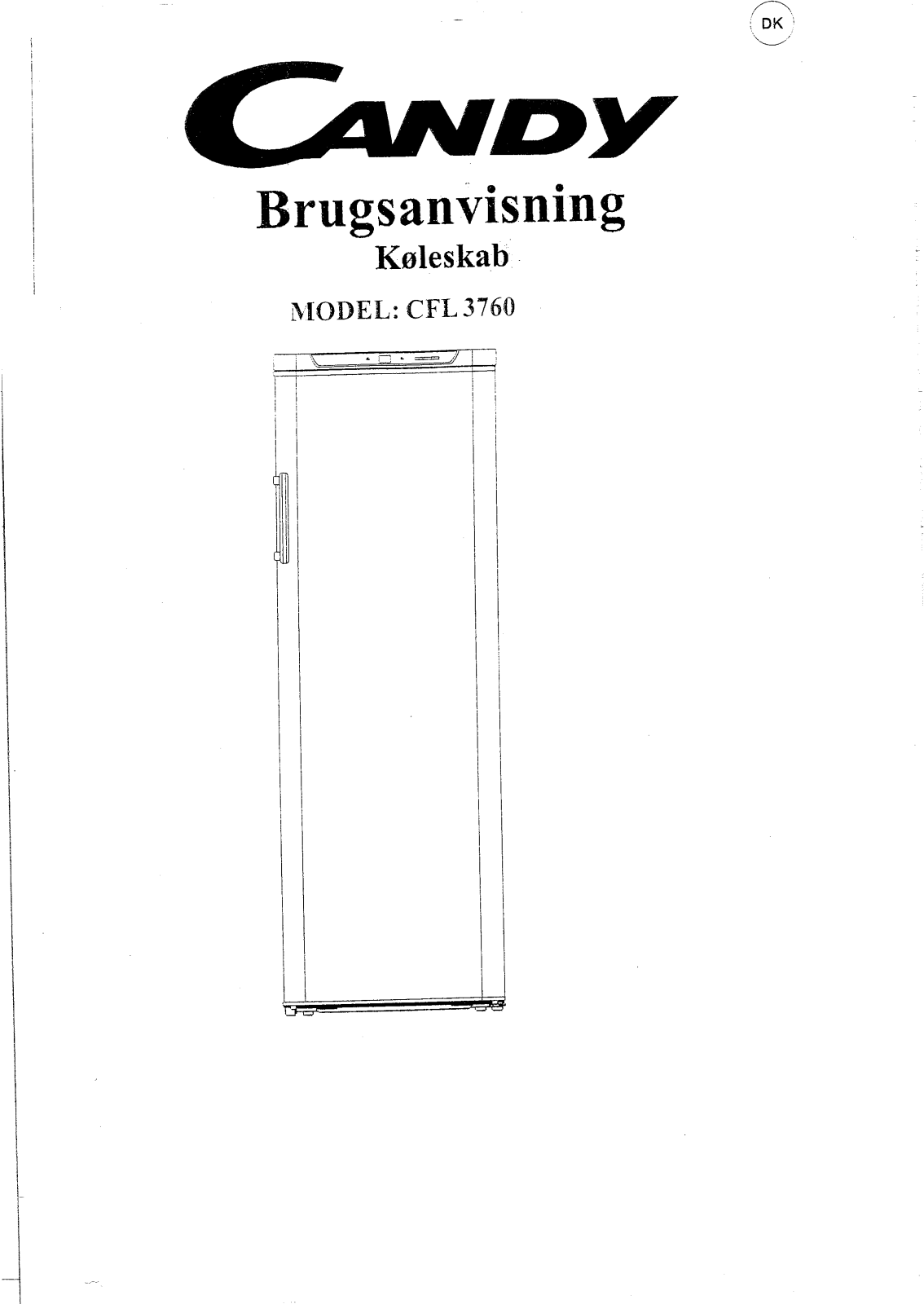 Candy CFL 3760 User Manual