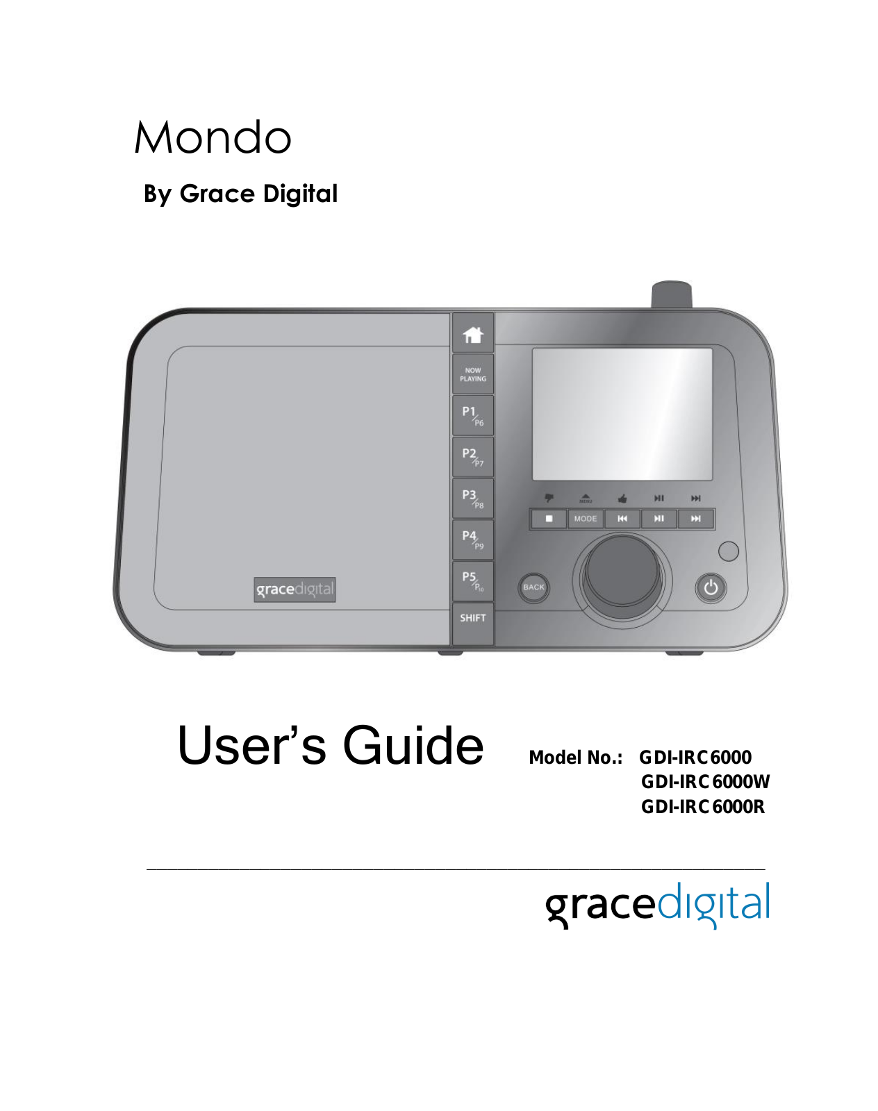 Grace Digital GDI-IRC6000 User Manual