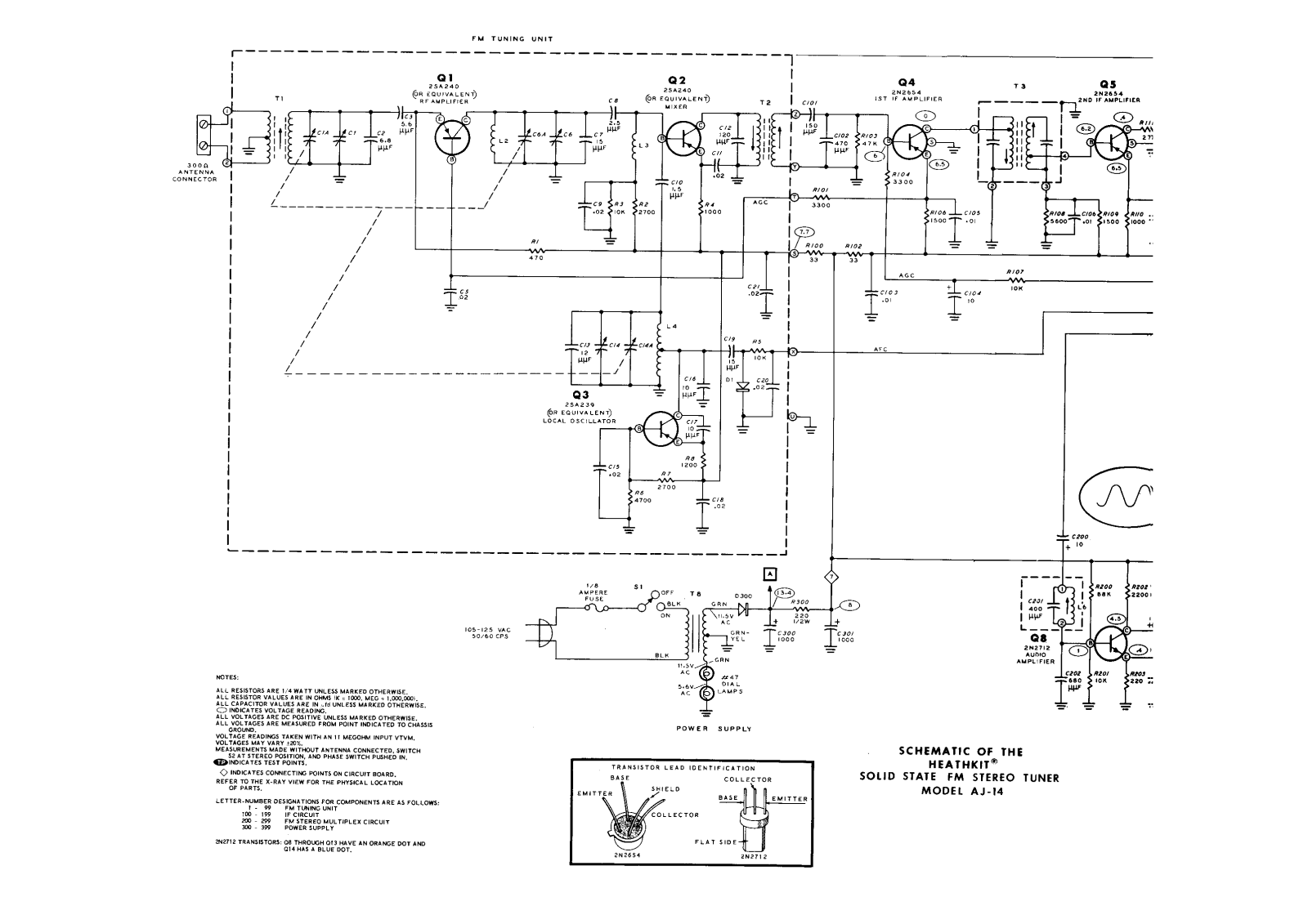 Heathkit AJ-14 Schematic