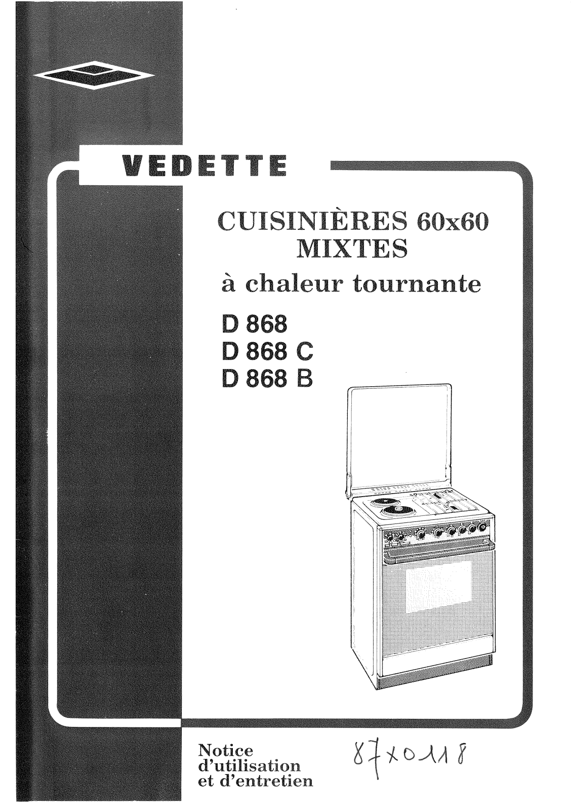 Vedette d868, d868c, d868b User Manual