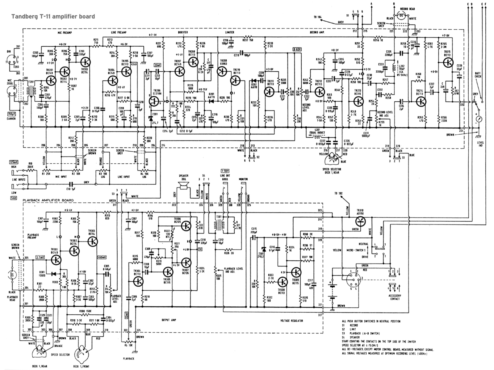 Tandberg 11 Schematic