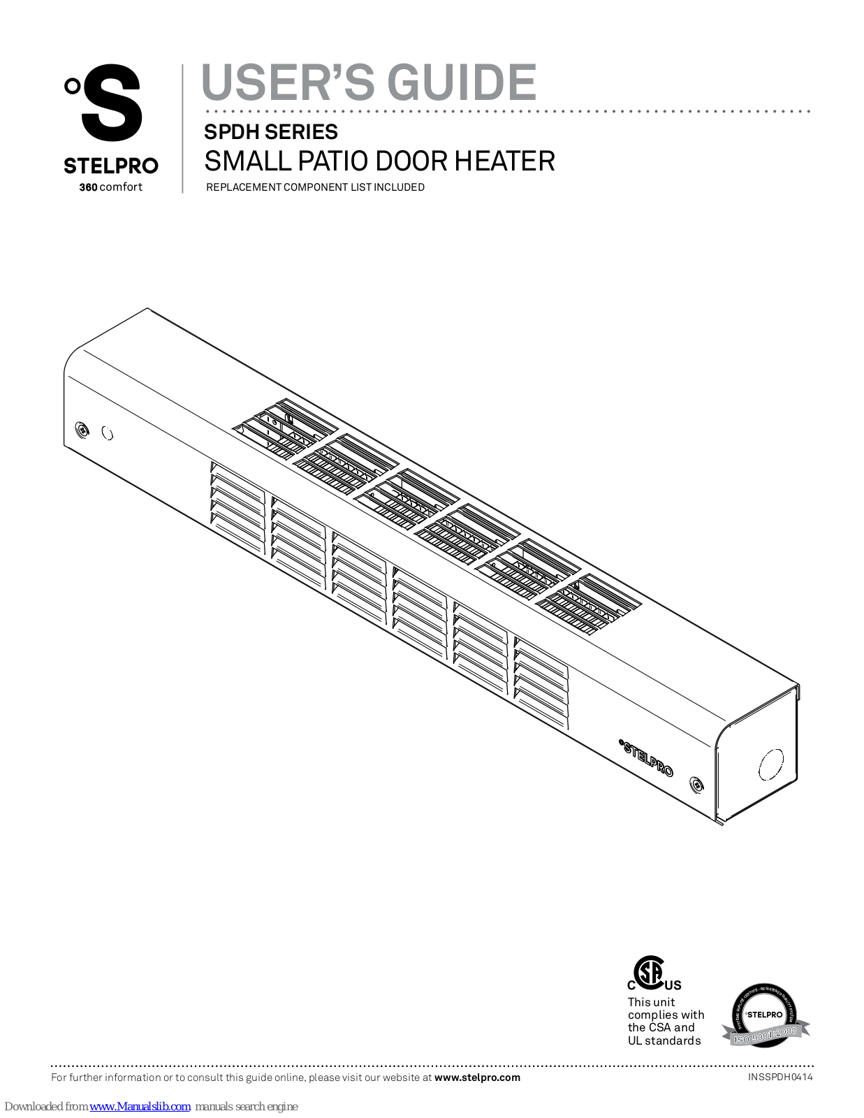 Stelpro sPdH, SPDH Series, SPDH603, SPDH904, SPDH1206 User Manual - ManualMachine.com