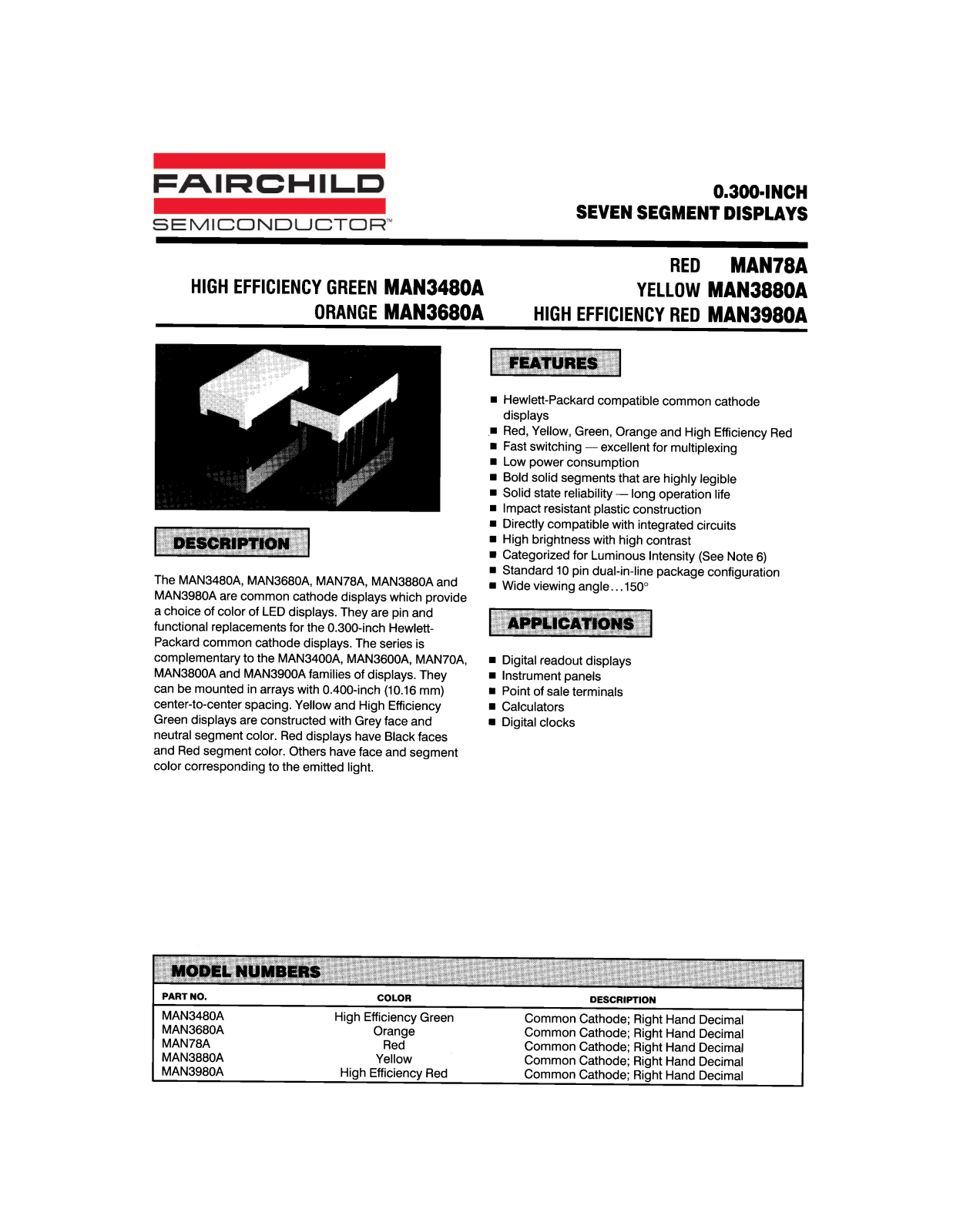 Fairchild Semiconductor MAN78A Datasheet