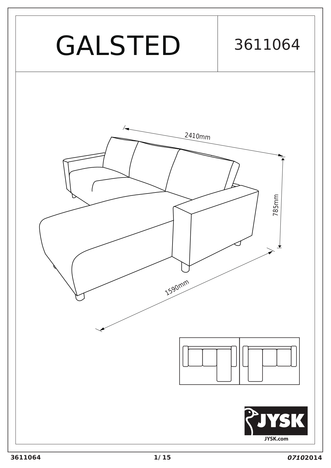 JYSK Galsted User Manual