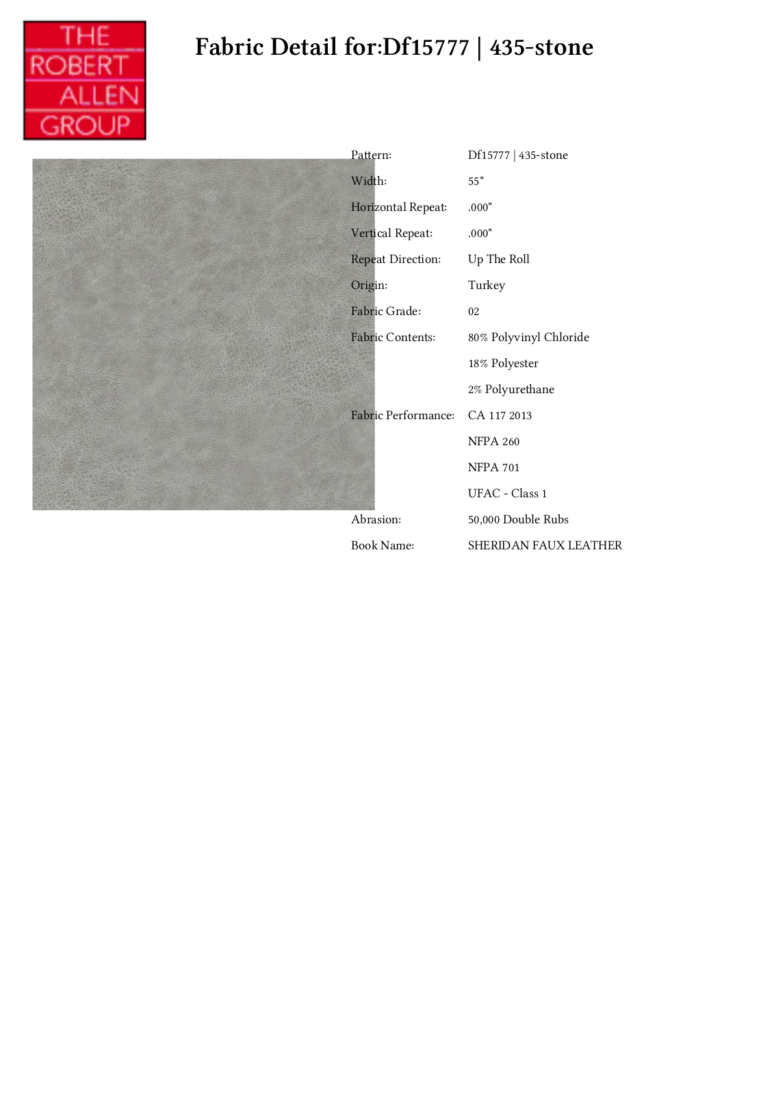 Duralee CRAL4518 Specifications - ManualMachine.com