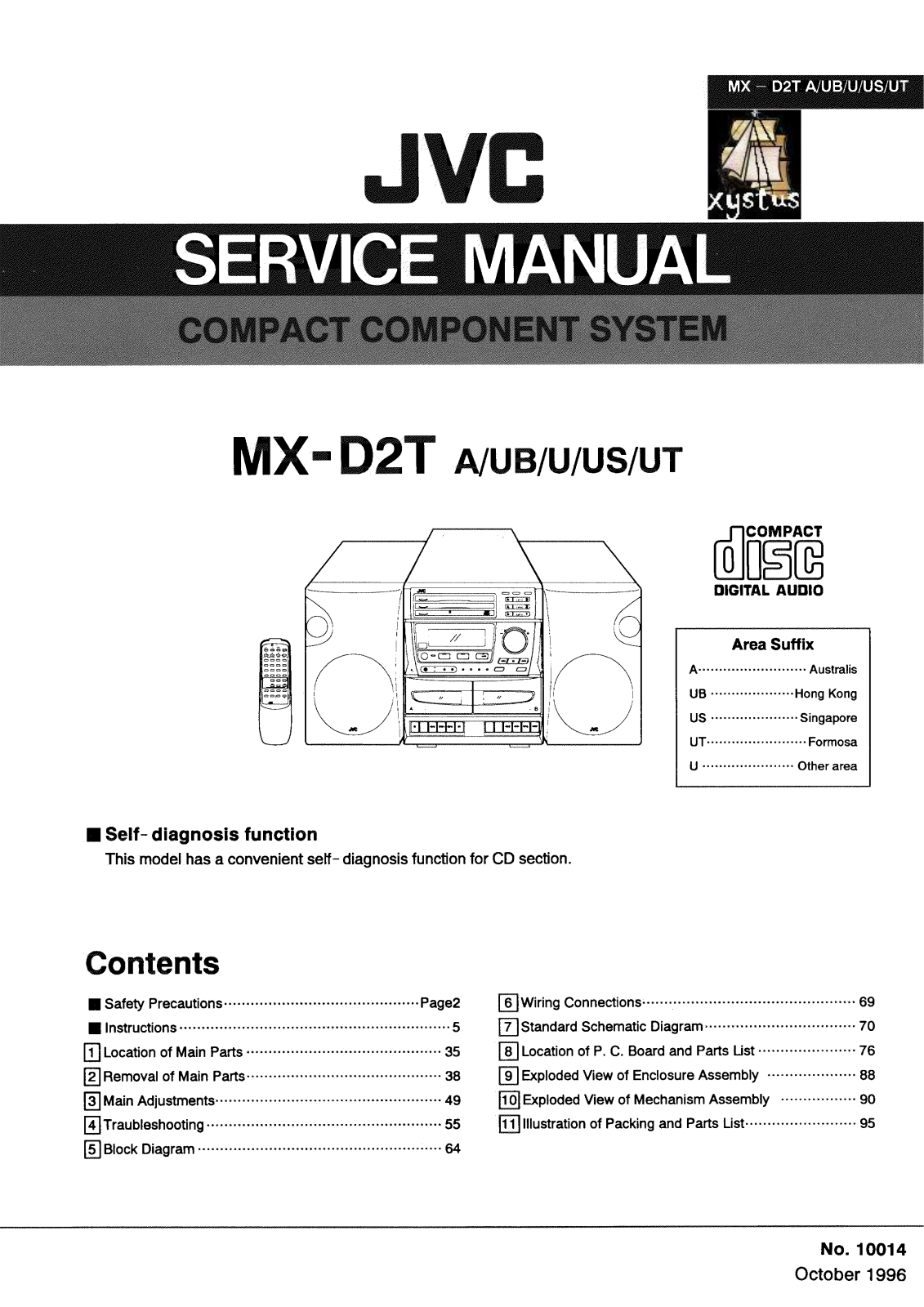 JVC MXD-2-T Service manual