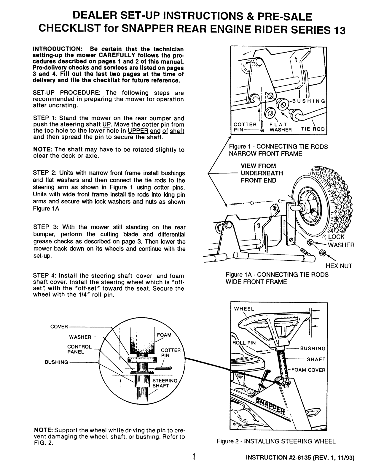 Snapper 2-6135 User Manual